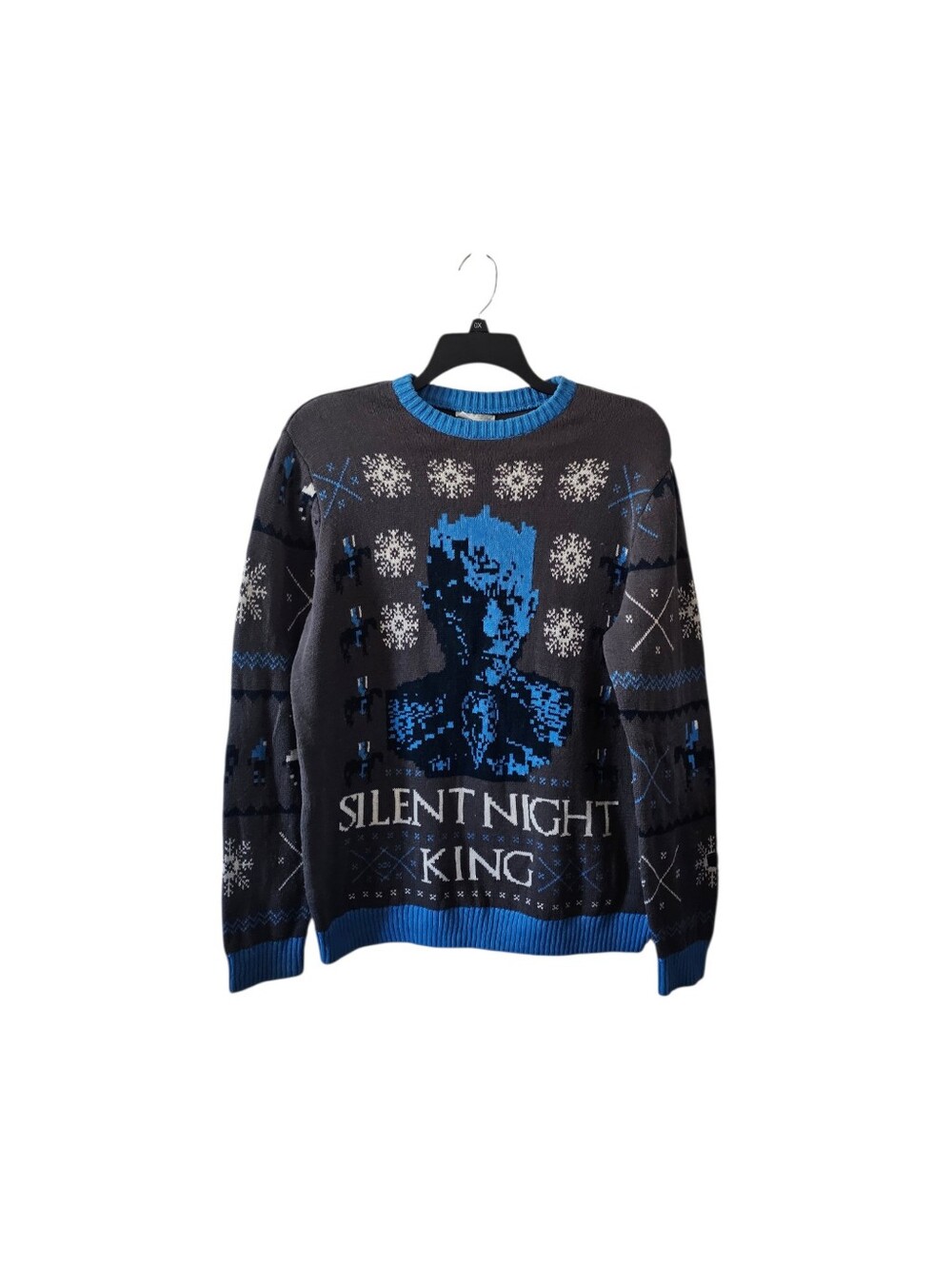 Game of Thrones Silent Night King Ugly Christmas Sweater XXL 100% Cotton HBO